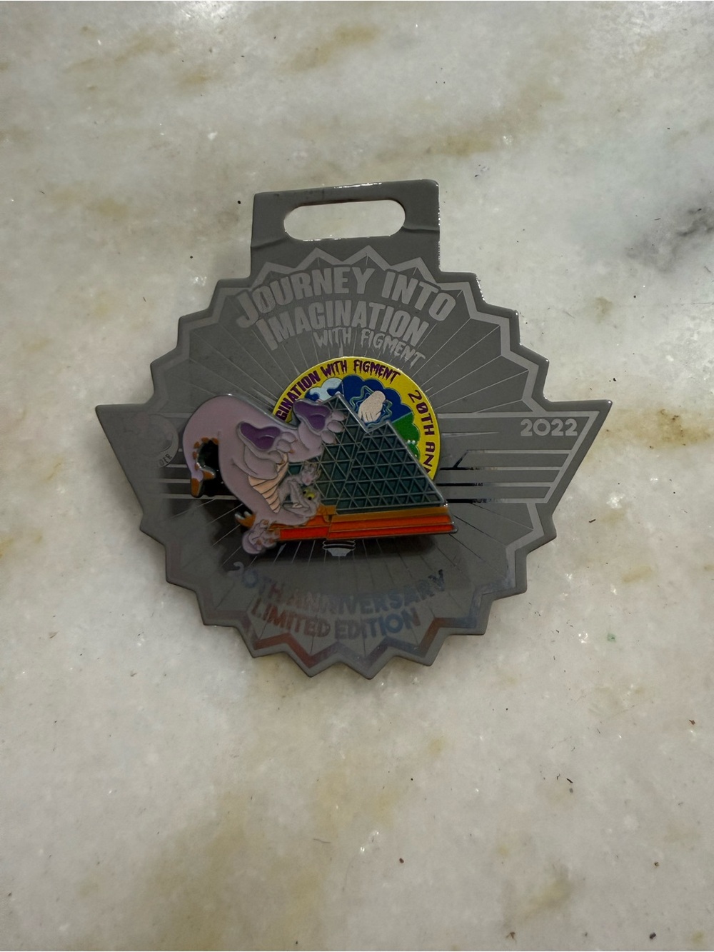 Disney Multicolor and Silver 'Journey Into Imagination' Limited Edition Pin